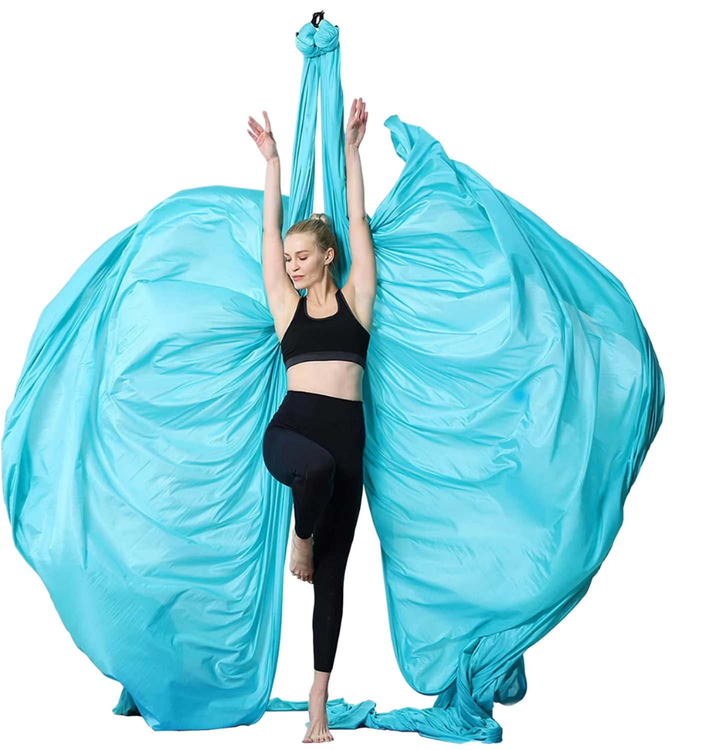 Yoga Trapeze Swing - Premium Nylon Aerial Yoga Hammock Swing