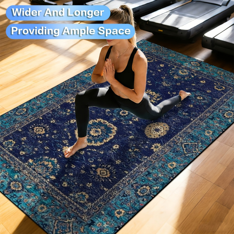 Home Gym Yoga Room - VIKAMA Vintage Persian Print Exercise Mat