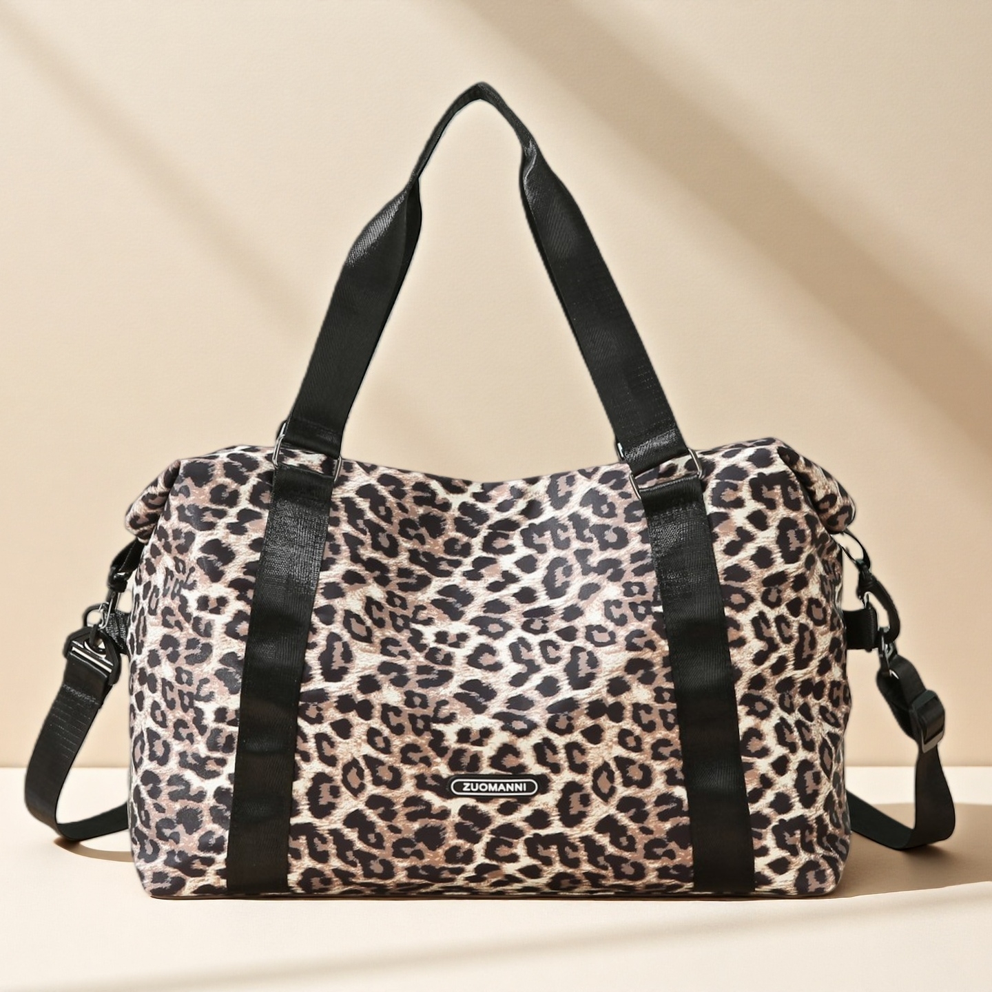 Home Gym Packages - Leopard Printing Travel Duffels Bag Large