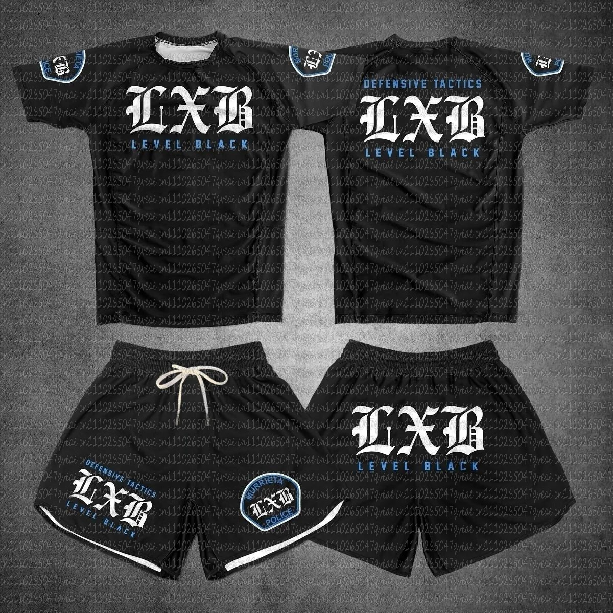 Home Gym Set - Quick Drying Black V1 LXB AJJ