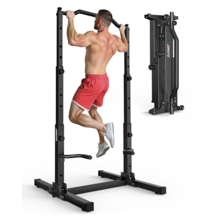Home Gym Organization - Foldable Pull Up Dip Station Free