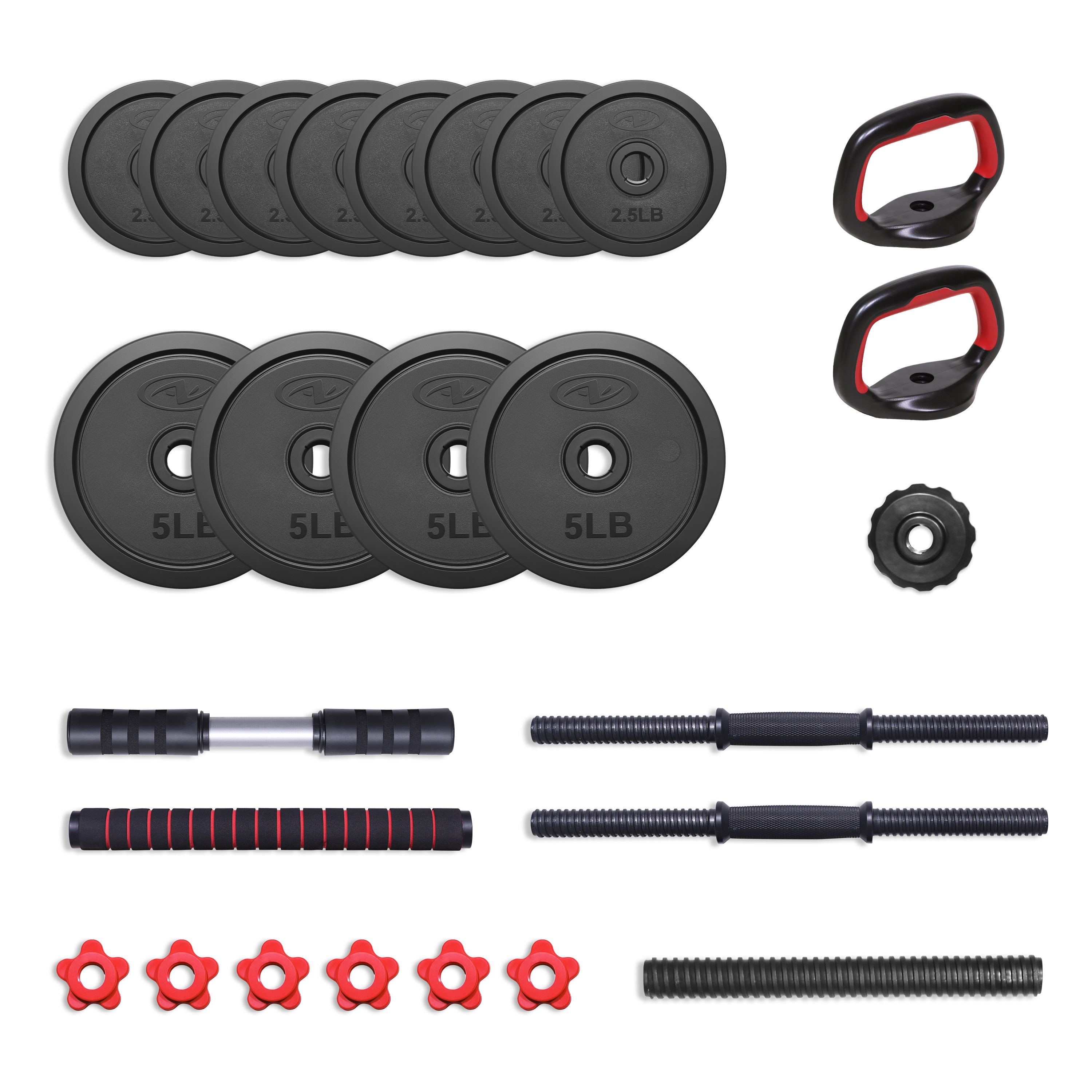 Home Gym Dumbbell Set - 40LB 5 in 1 Adjustable Dumbbell
