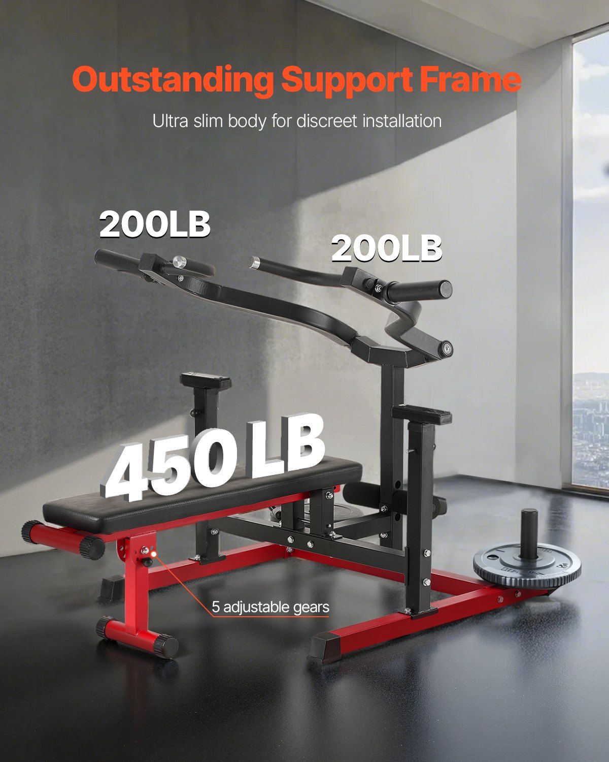 Home Gym Set - Chest Press Machine, 450 LBS Bench