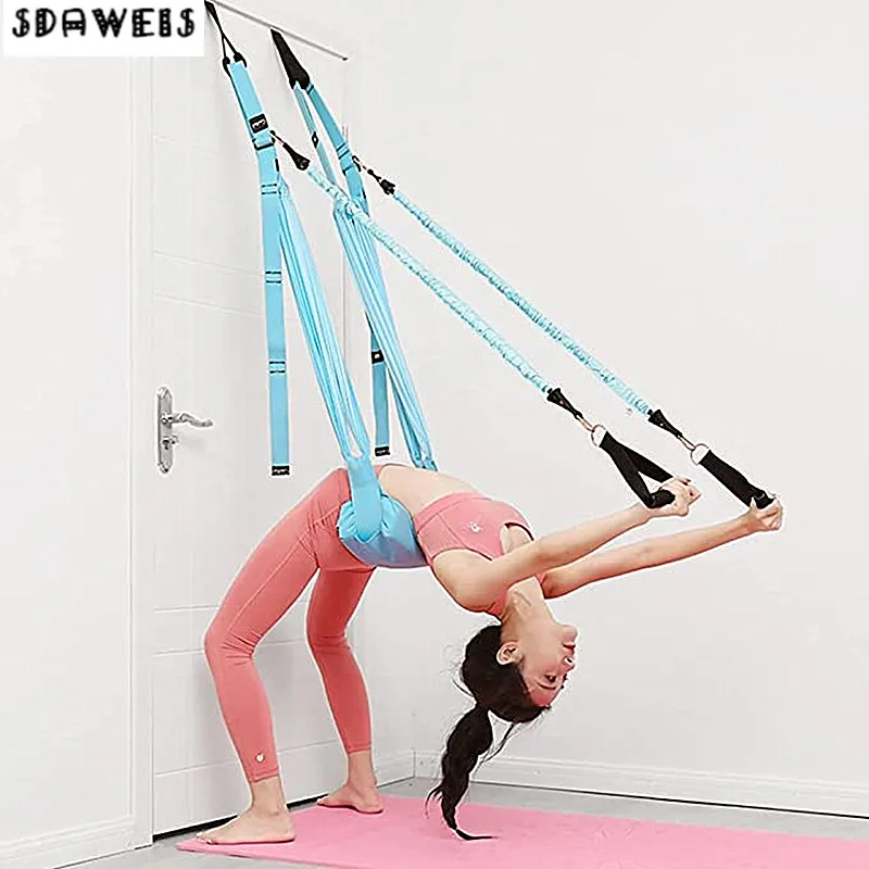 Yoga Trapeze Swing - Adjustable Aerial Yoga Strap Elastic Stretch