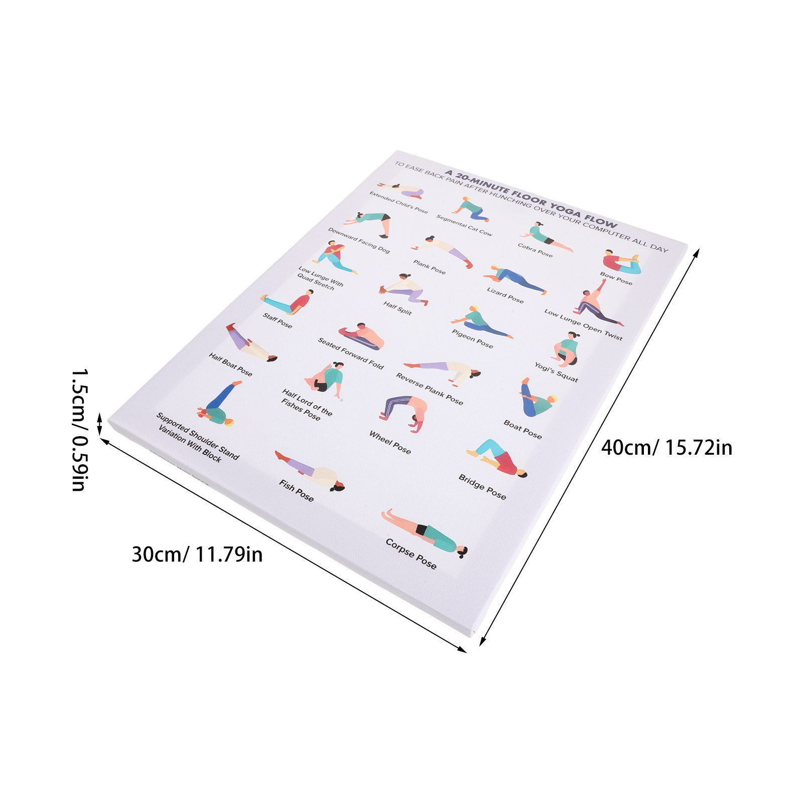 Yoga Poses Poster Wall Art Woo - Home Gym Yoga Room recension och pris