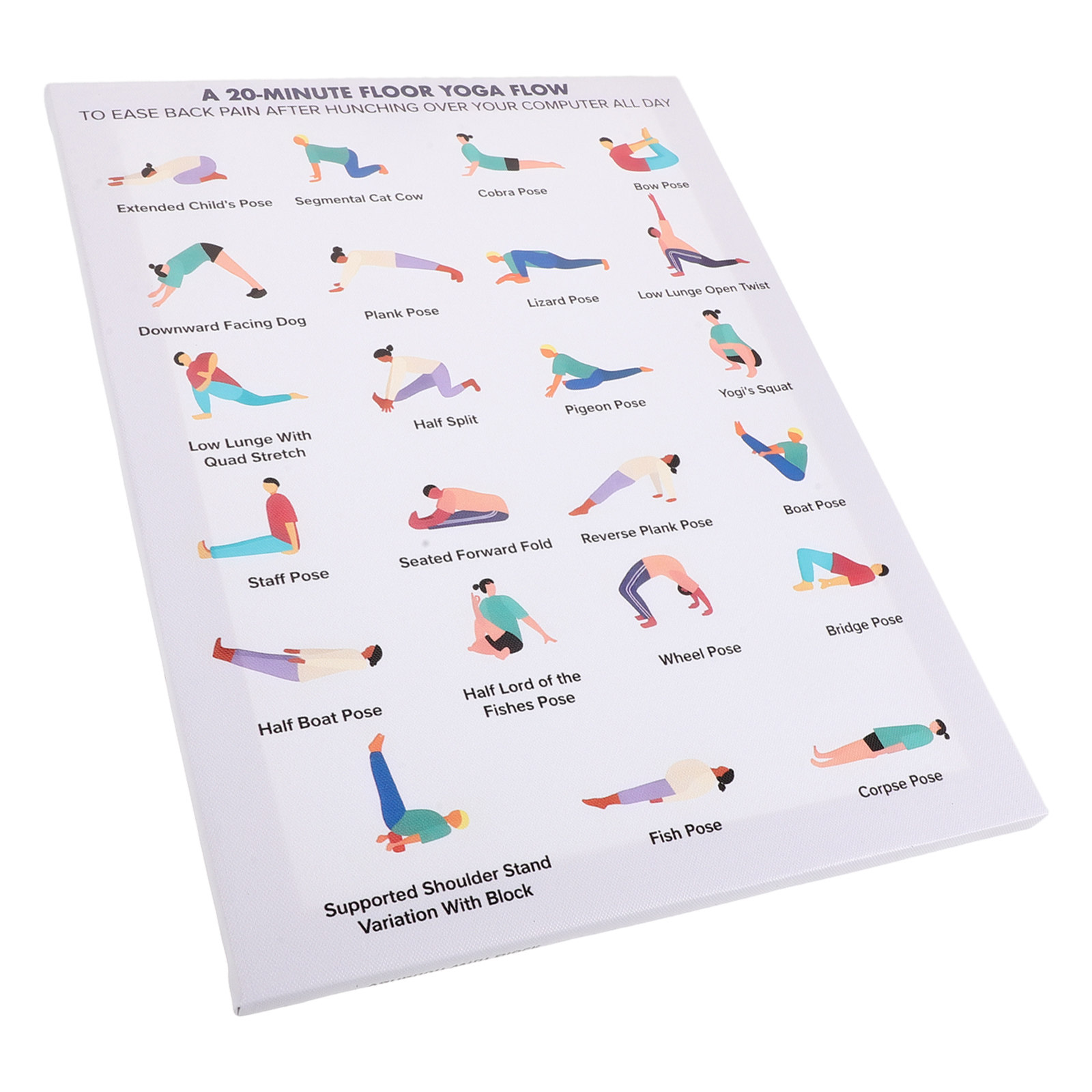Yoga Poses Poster Wall Art Woo - Home Gym Yoga Room recension och pris