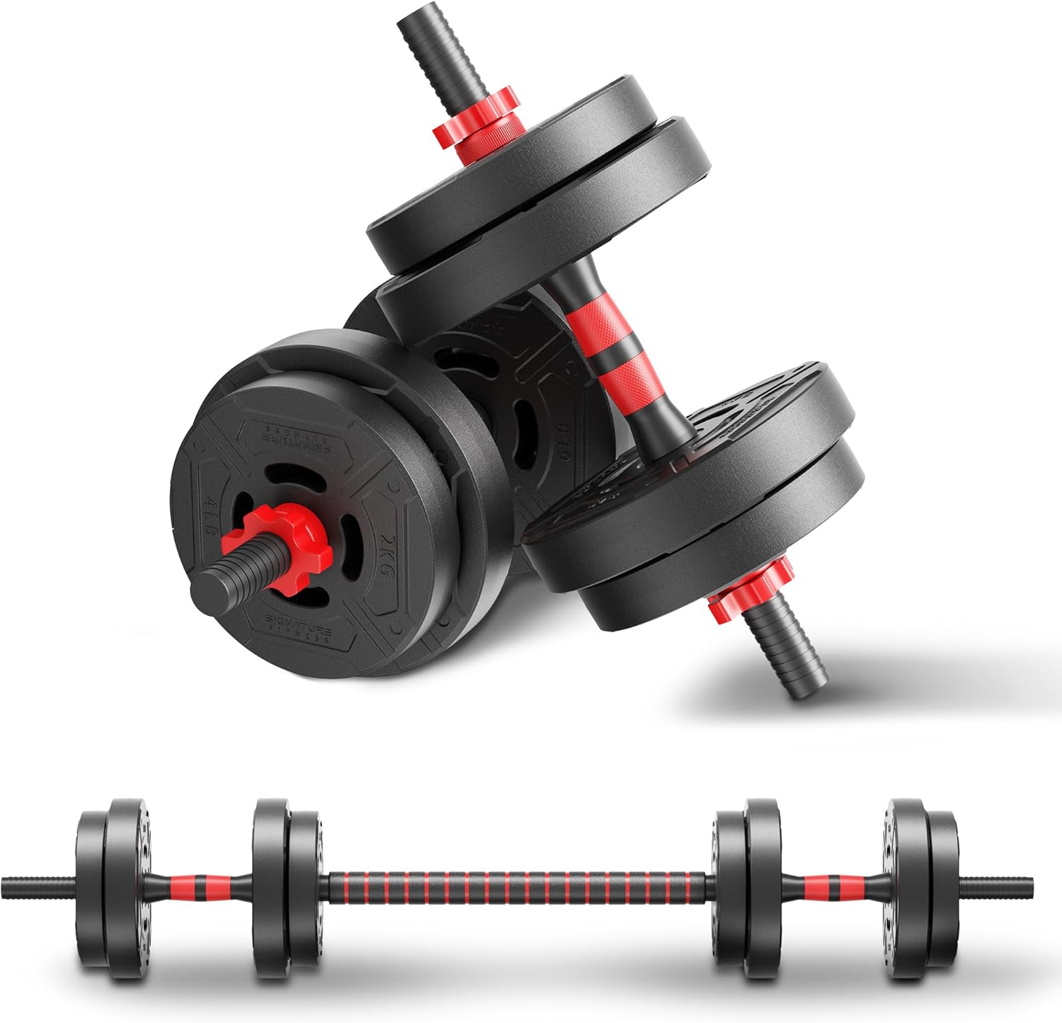 22lb 2-in-1 Adjustable Dumbbel - Home Gym Dumbbell Set recension och pris