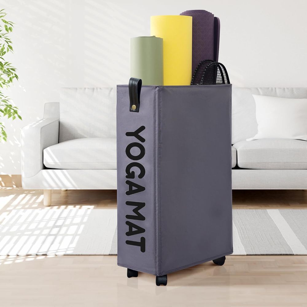 Portable Yoga Mat Storage Rack - Home Gym Organization recension och pris