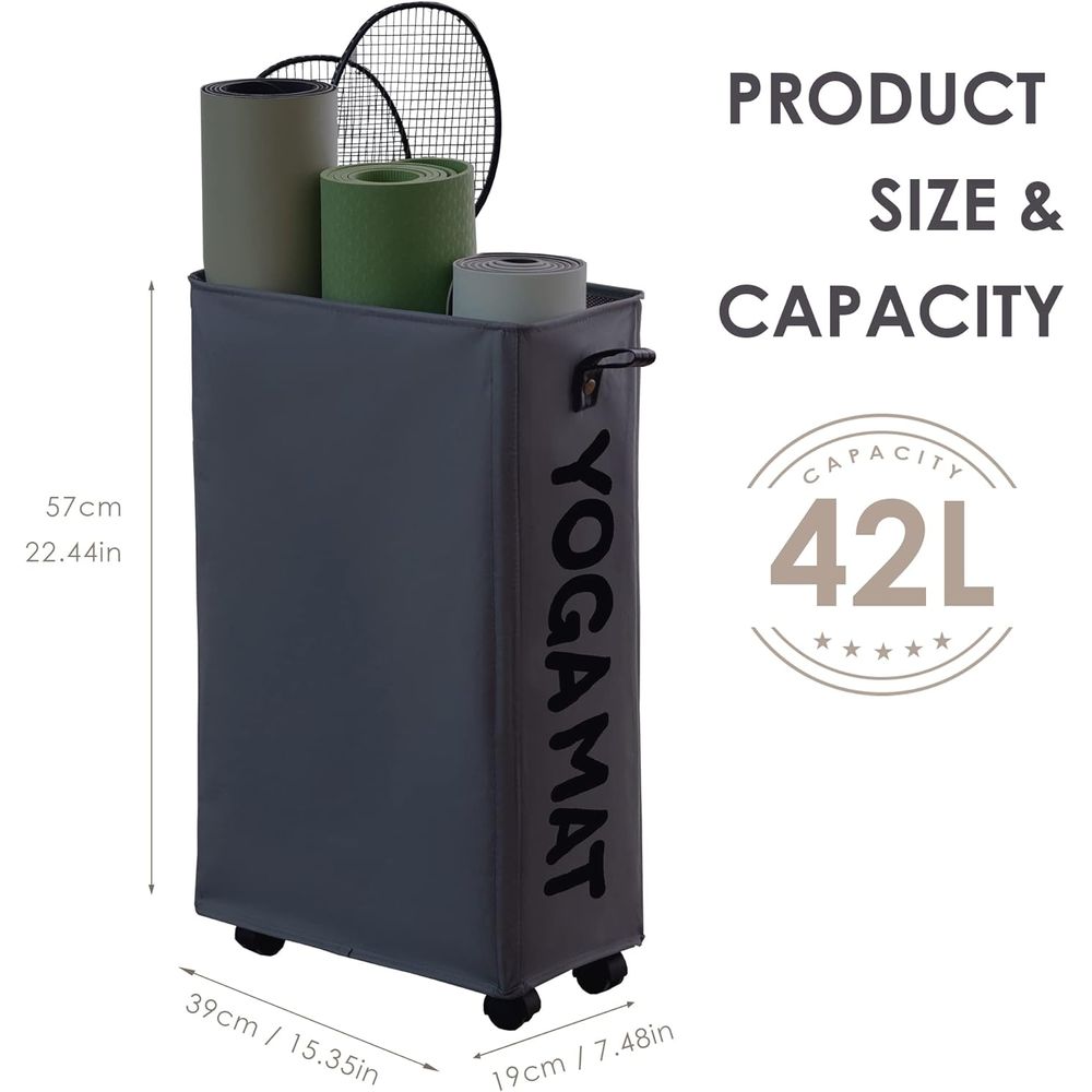 Portable Yoga Mat Storage Rack - Home Gym Organization recension och pris