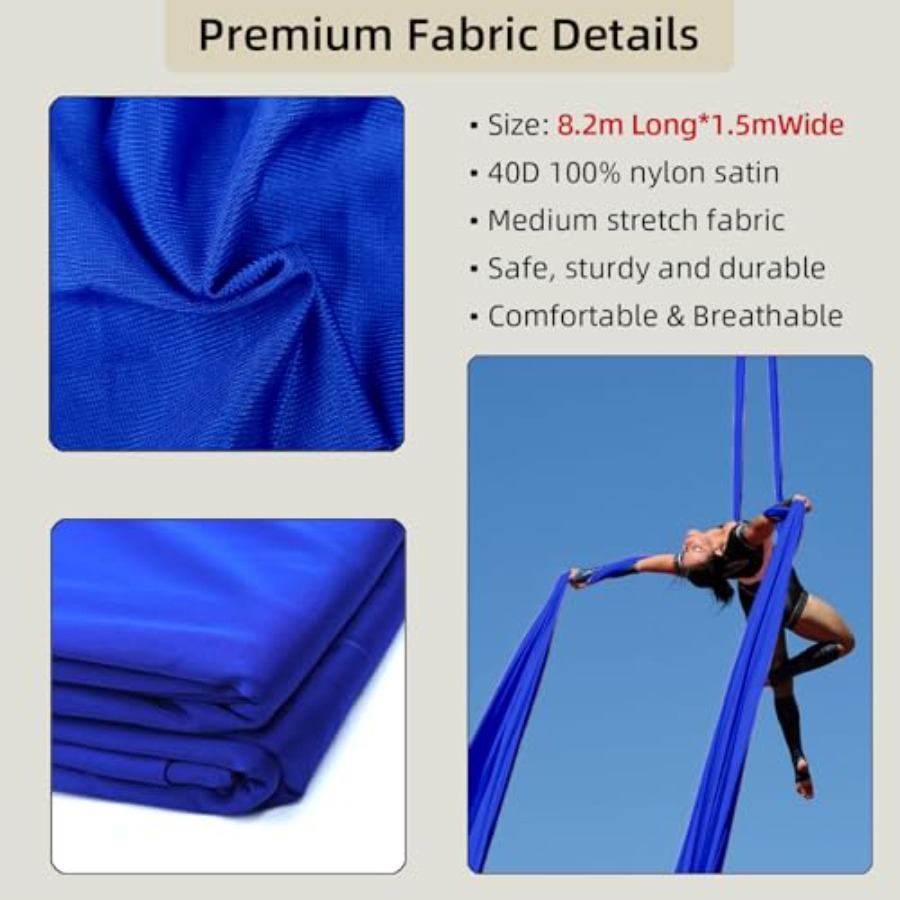 Aerial Silks Fabric 9 Yards 8. - Yoga Trapeze Swing recension och pris