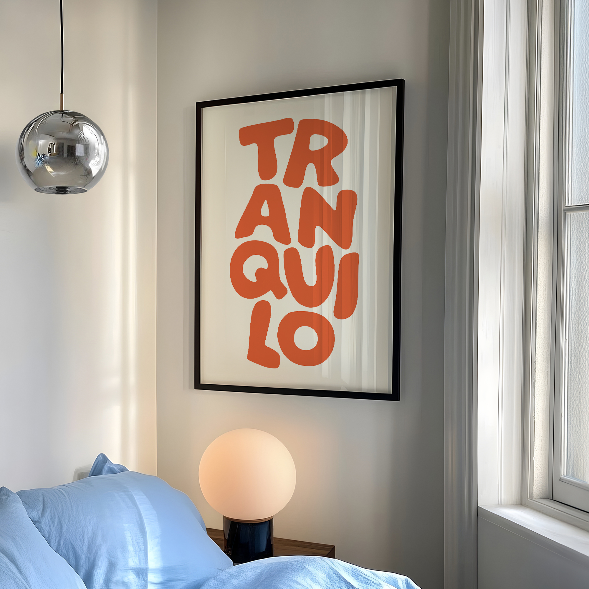 Boho Tranquilo Orange Cream Re - Home Gym Decor recension och pris