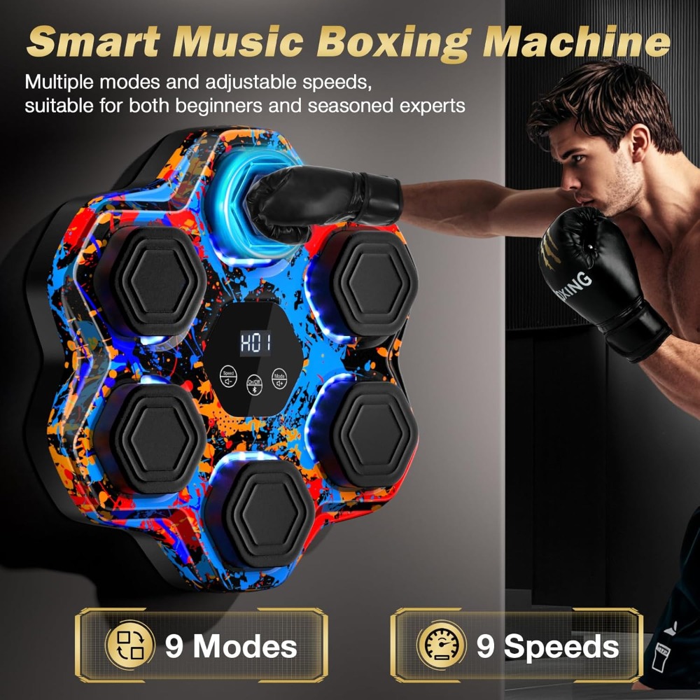 Interactive Music Boxing Machi - Home Gym Wall Mounted recension och pris