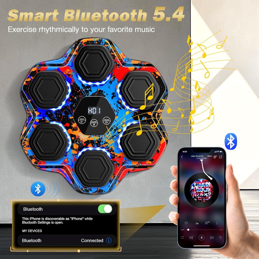 Interactive Music Boxing Machi - Home Gym Wall Mounted recension och pris