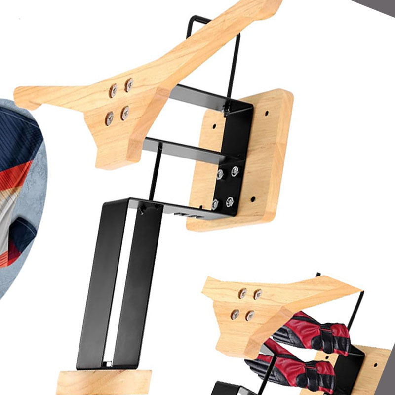 Wood Motorcycle Helmet Holder  - Home Gym Organization recension och pris
