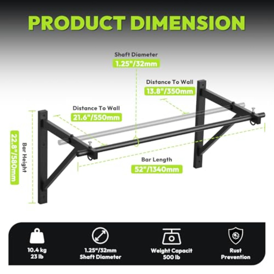 Doorway and wall-mounted pull- - Home Gym Wall Mounted recension och pris