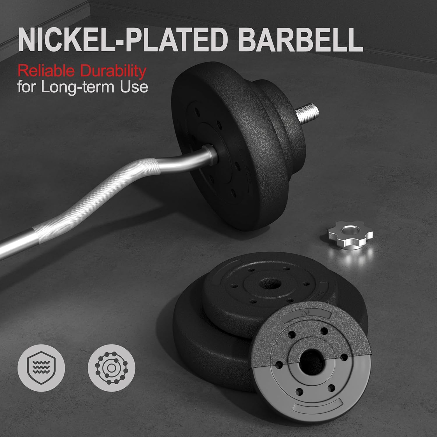 Adjustable Curl Bar & Dumbbell - Barbell Curl Bar recension och pris