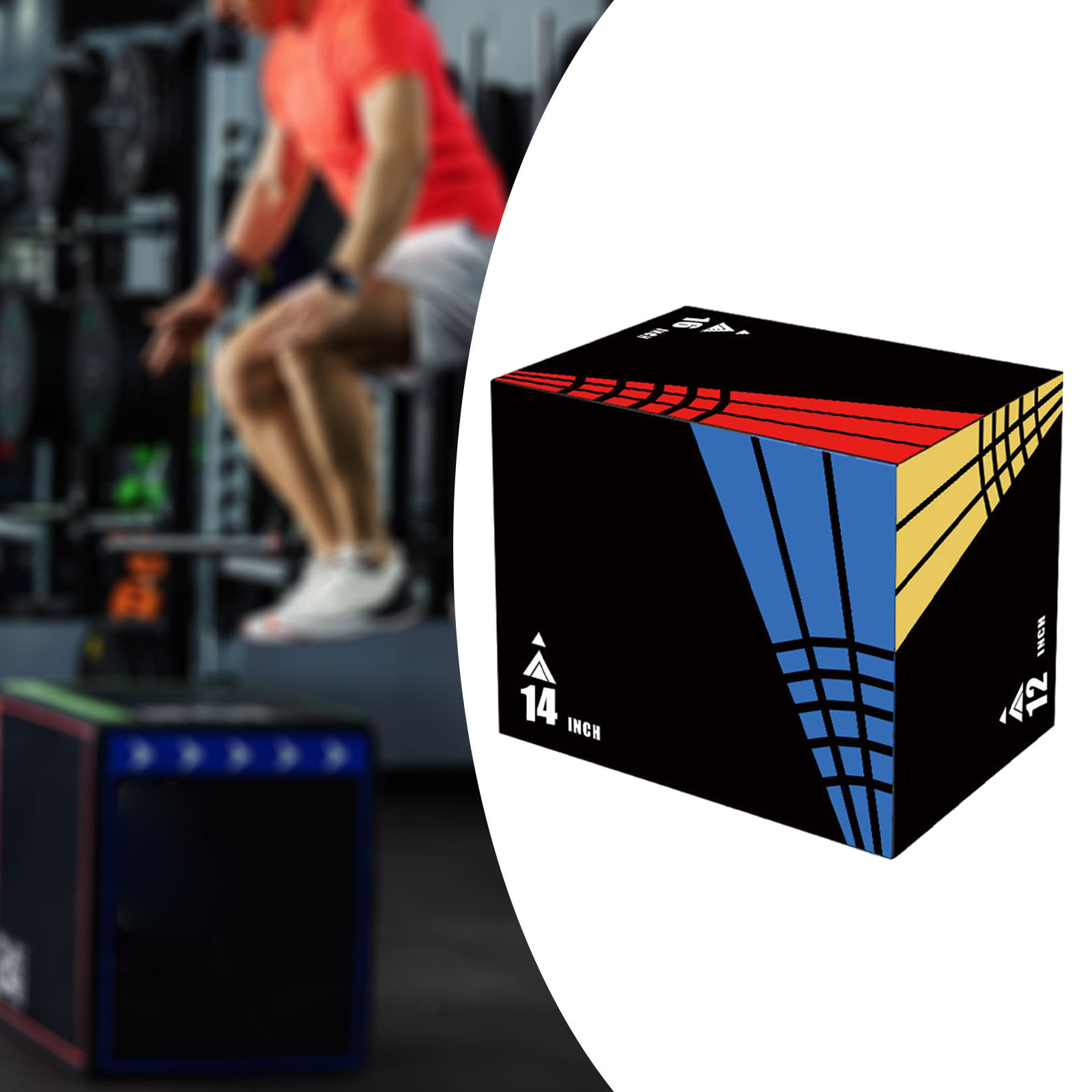 3-in-1Jump Box Plyometric Box  - Home Gym Online recension och pris