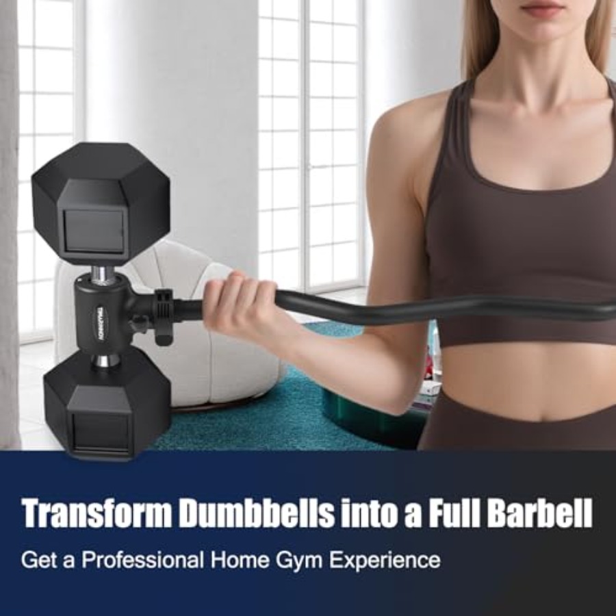 Dumbbell to Barbell Converter  - Barbell Curl Bar recension och pris