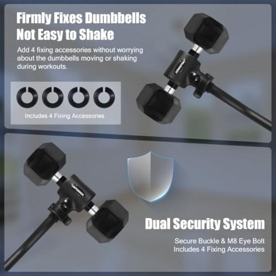 Dumbbell to Barbell Converter  - Barbell Curl Bar recension och pris