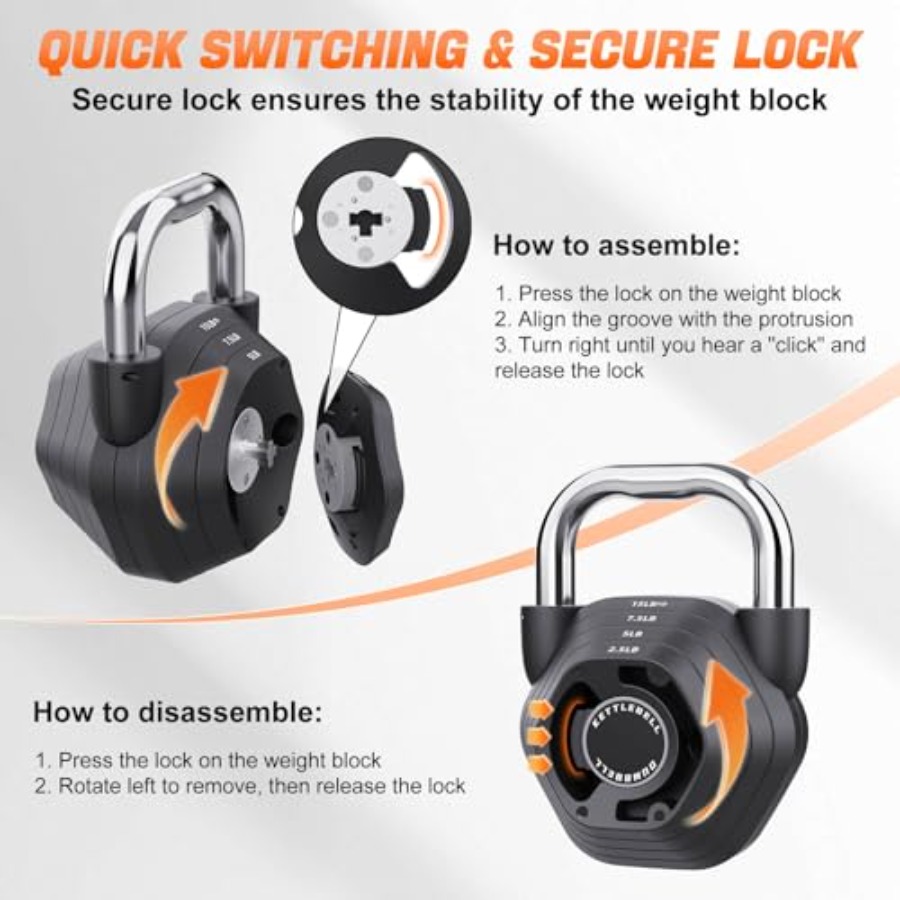 2-in-1 Adjustable Kettlebell 1 - Home Gym Dumbbell Set recension och pris