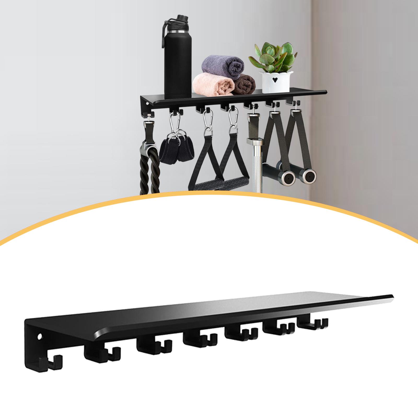 Floating Shelf with Hooks Meta - Home Gym Organization recension och pris