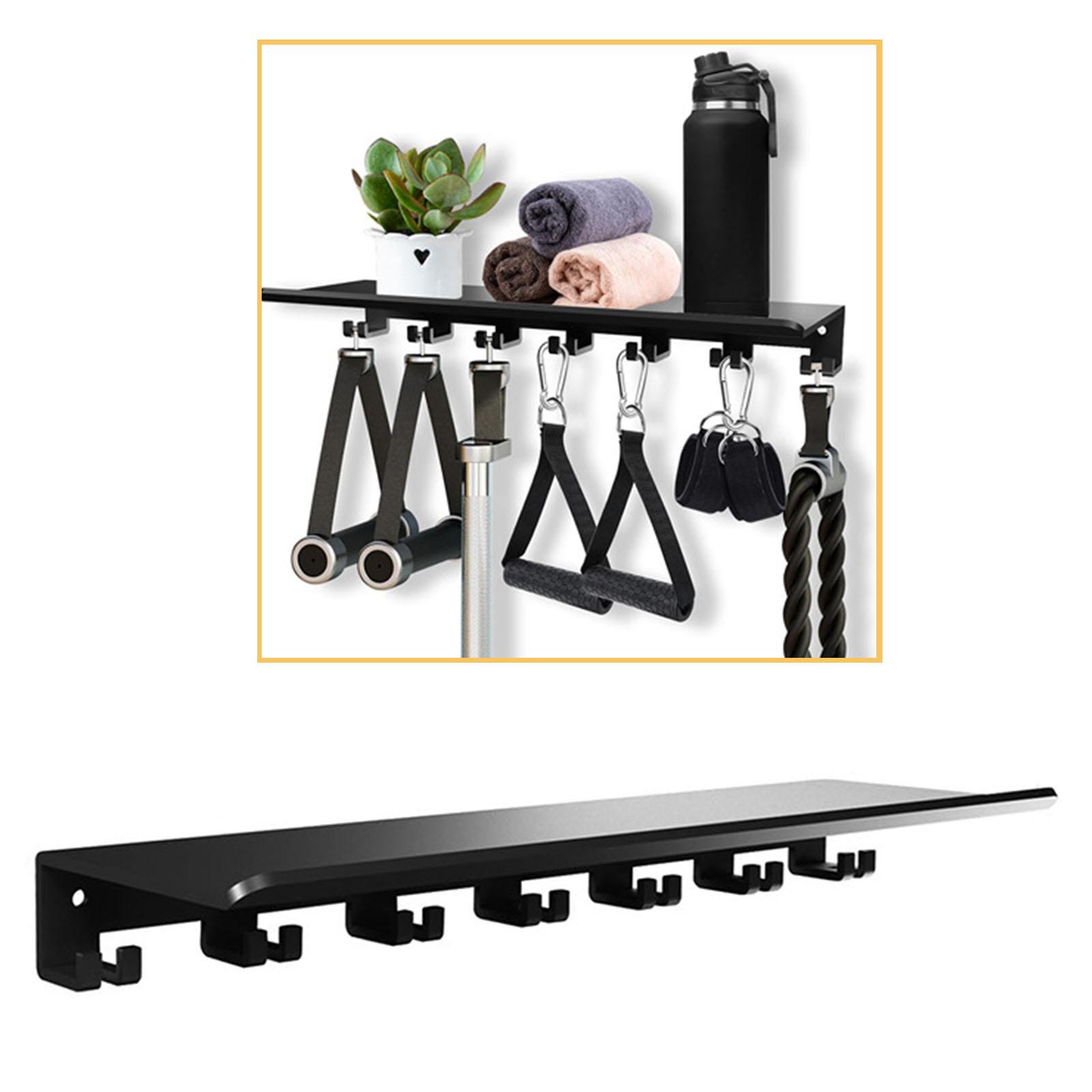 Floating Shelf with Hooks Meta - Home Gym Organization recension och pris