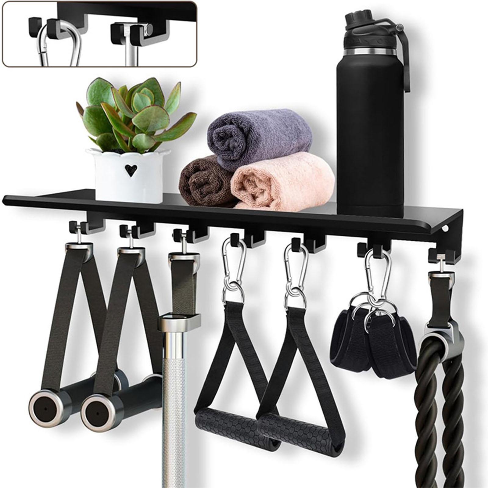 Floating Shelf with Hooks Meta - Home Gym Organization recension och pris