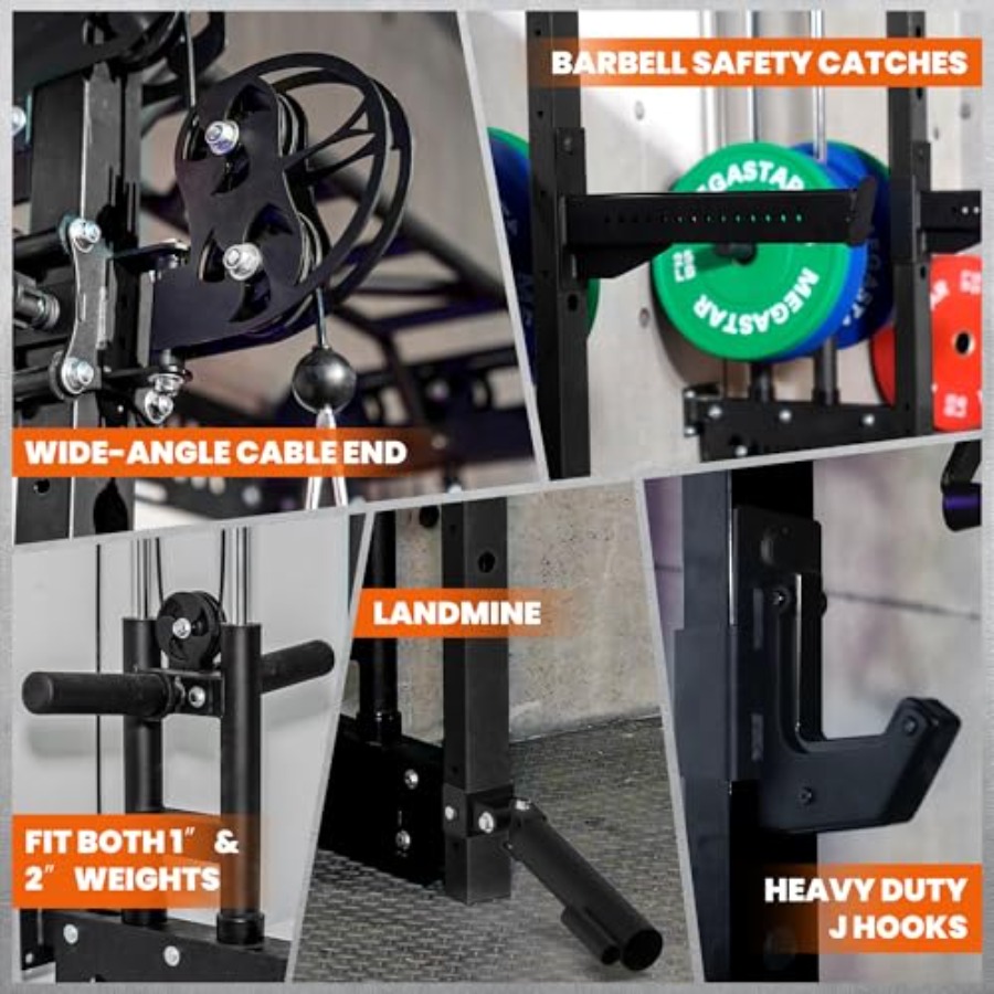 Power Cage Squat Rack Home Gym - Home Gym Wall Mounted recension och pris