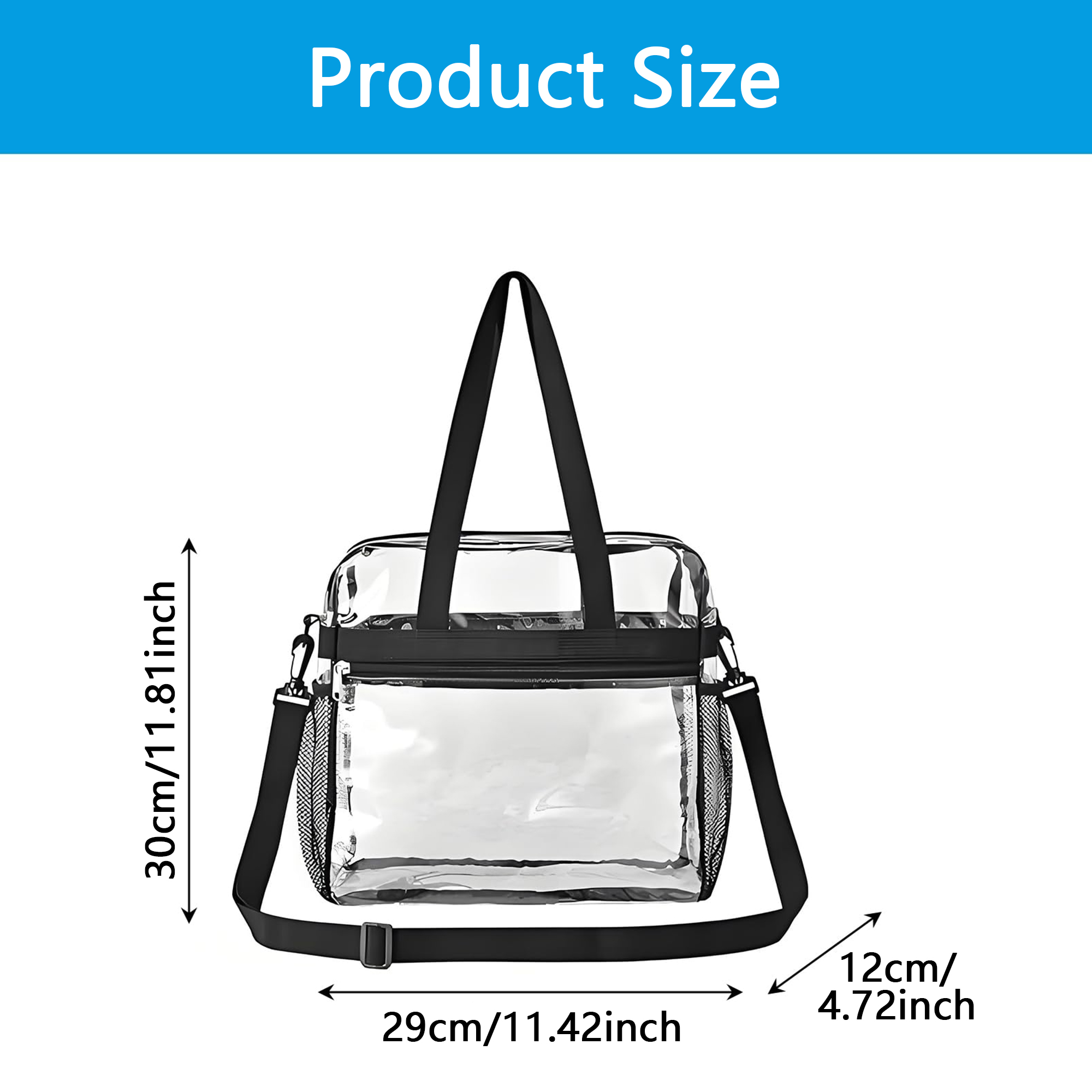 Clear Convertible Tote Crossbo - Home Gym Packages recension och pris