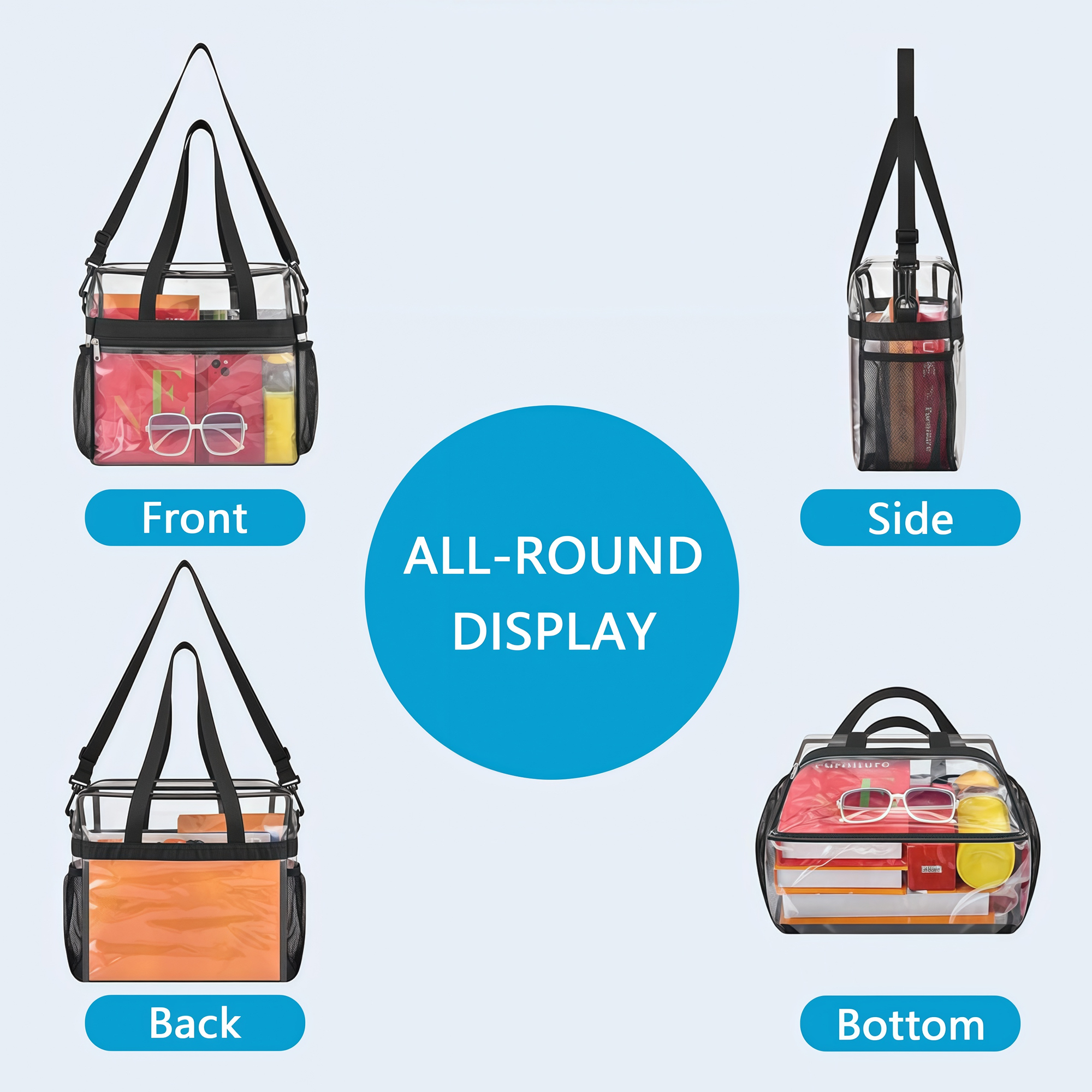 Clear Convertible Tote Crossbo - Home Gym Packages recension och pris