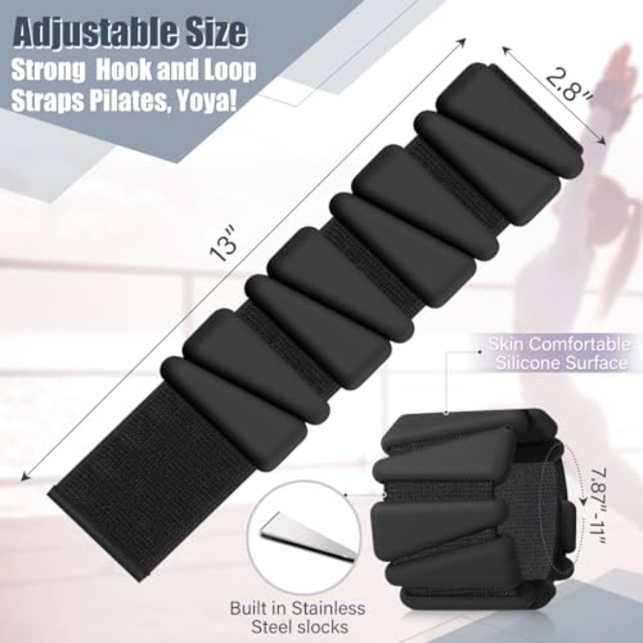 Adjustable Silicone Wrist Ankl - Home Gym Set recension och pris