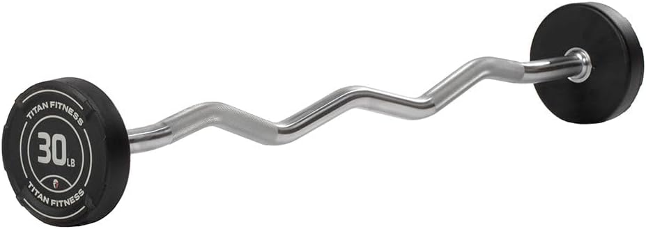 Rubber Coated EZ Curl Barbell  - Barbell Curl Bar recension och pris