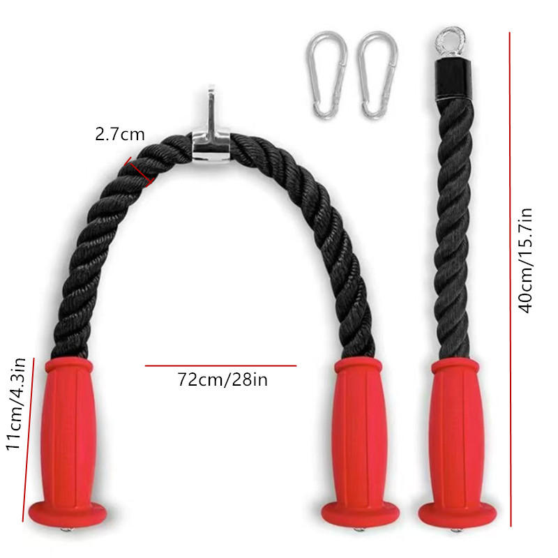 Ergonomic Tricep Ropes Non-Sli - Home Gym Online recension och pris