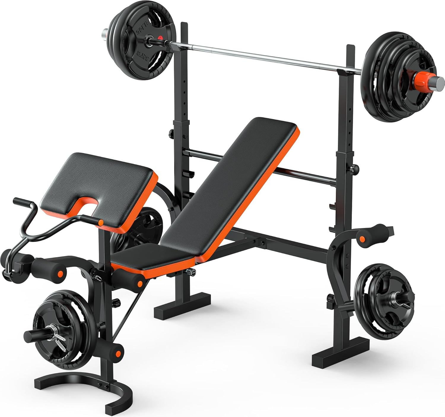 6-in-1 Weight Bench 770LBS wit - Home Gym Set recension och pris