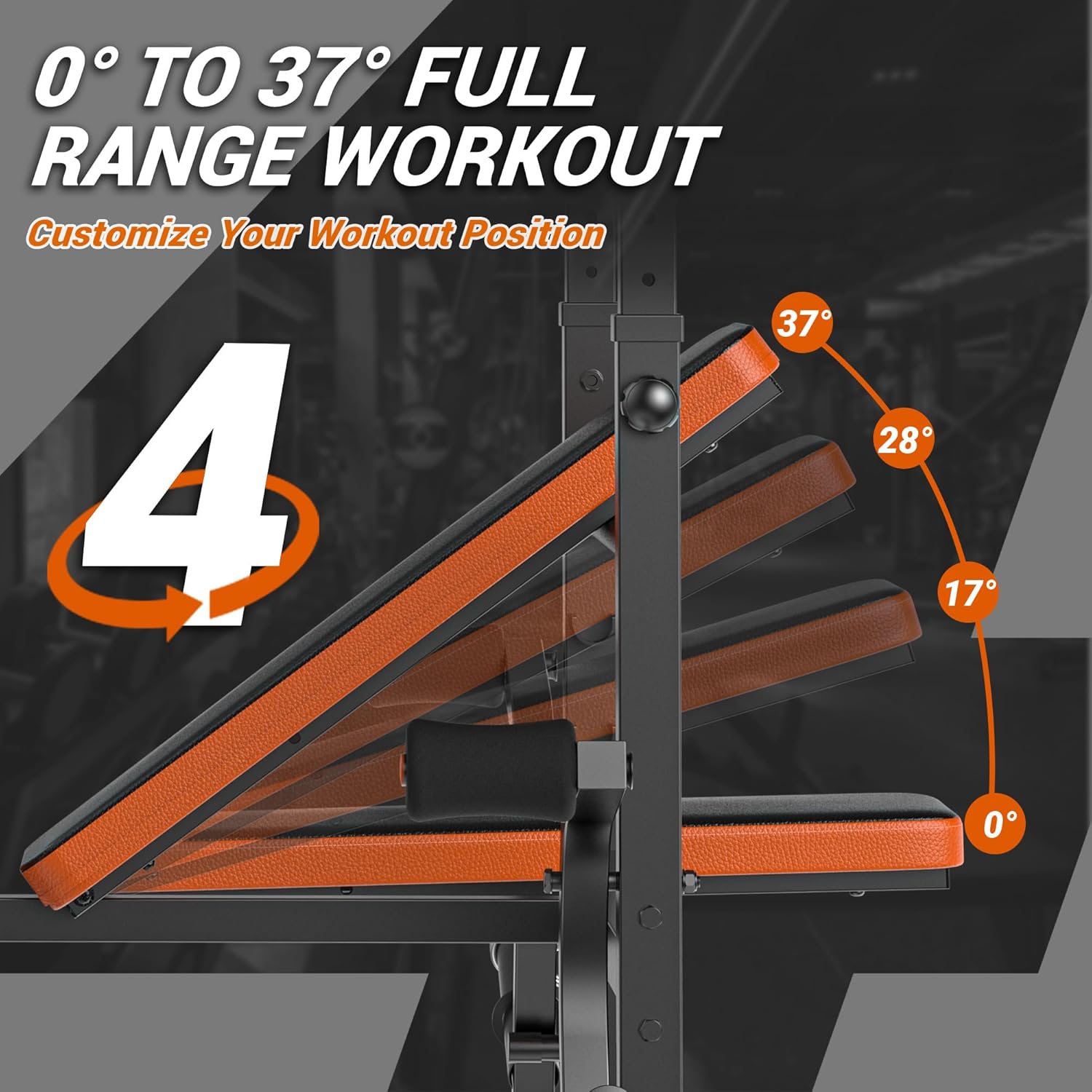 6-in-1 Weight Bench 770LBS wit - Home Gym Set recension och pris