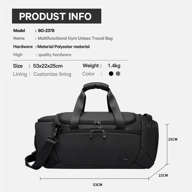 BANGE Sports Bags Men Gym Bags - Home Gym Packages recension och pris