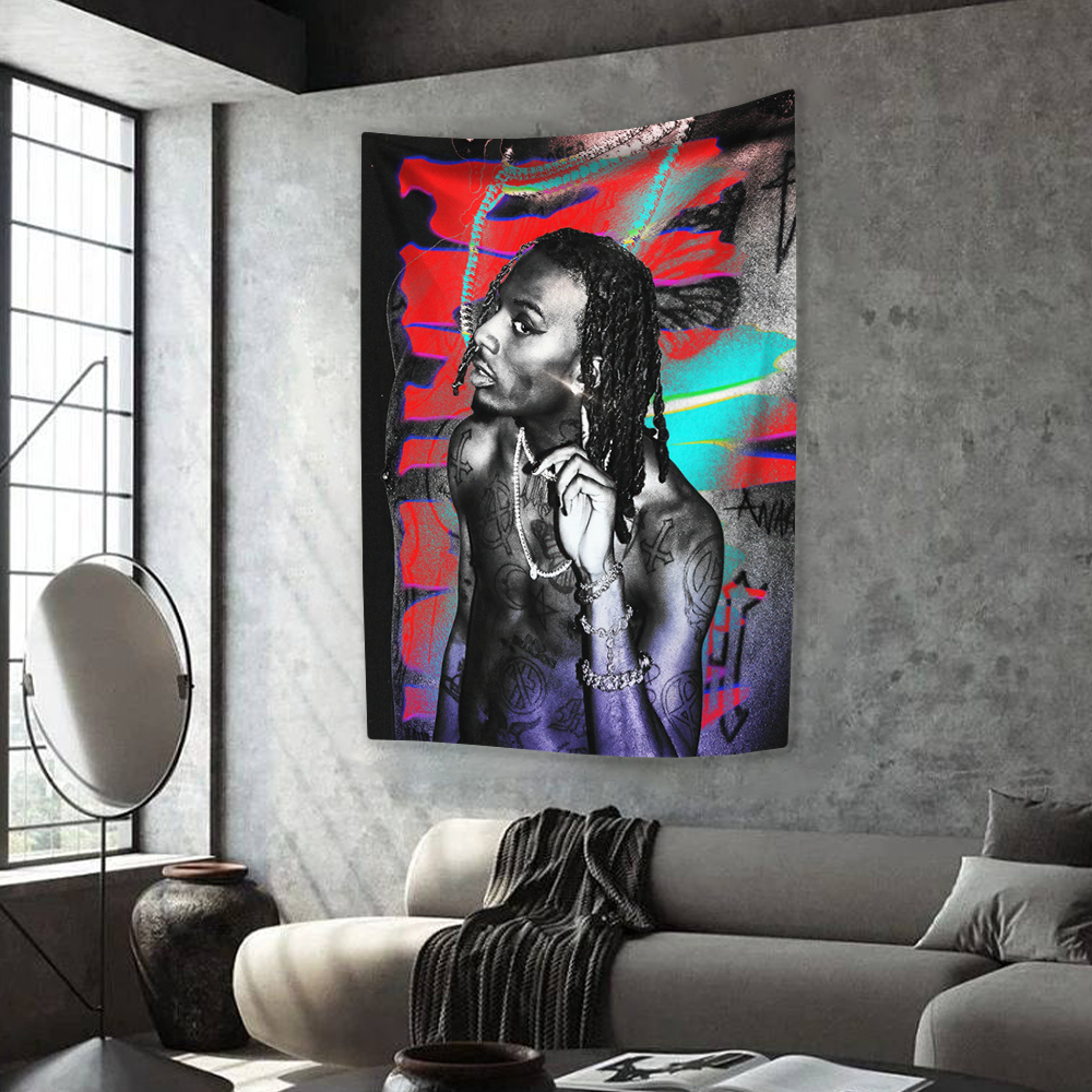 Pop Rapper Singer Tapestry Pla - Home Gym Decor recension och pris