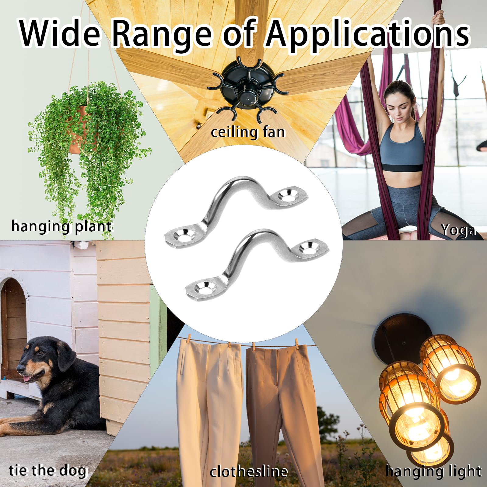 1/3/5pcs Hook Eye Plate Heavy  - Yoga Trapeze Swing recension och pris