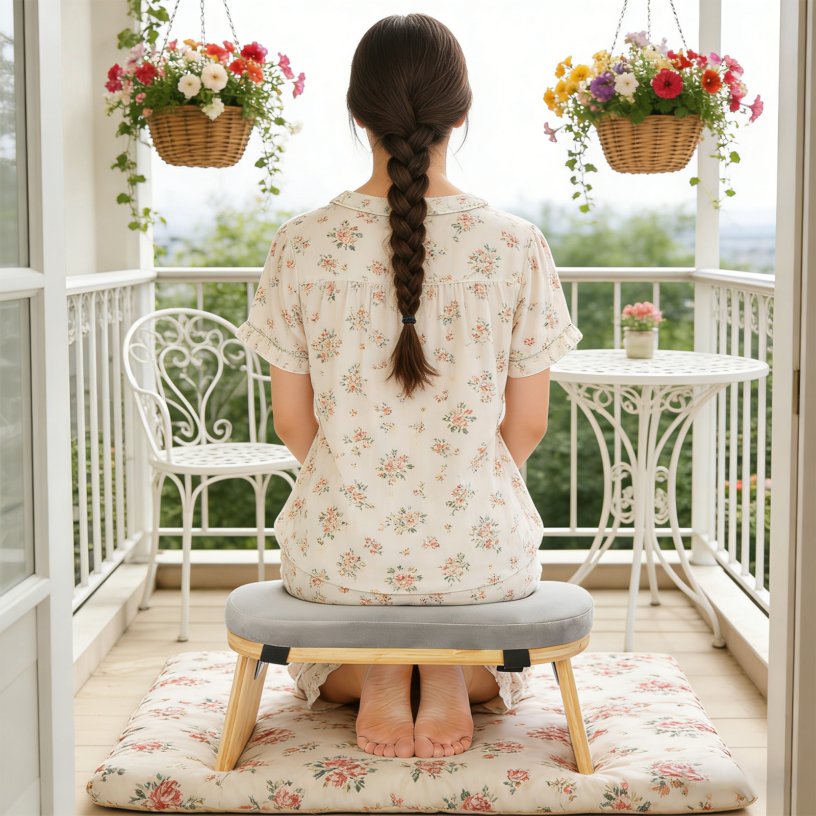 Foldable Meditation Bench, Por - Home Gym Yoga Room recension och pris