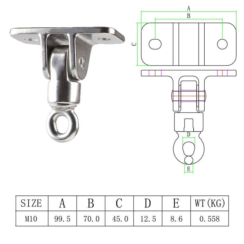 1Sets Stainless Steel Hanger w - Yoga Trapeze Swing recension och pris