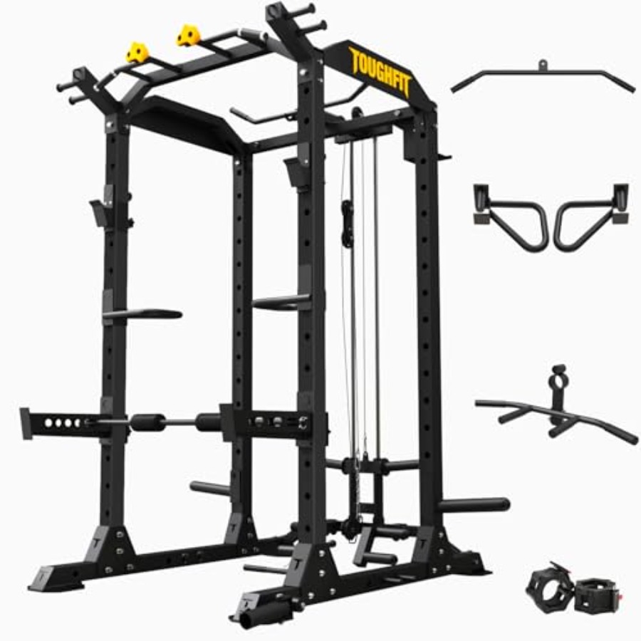 2024 Upgraded T2 Power Cage Mu - Home Gym Set recension och pris