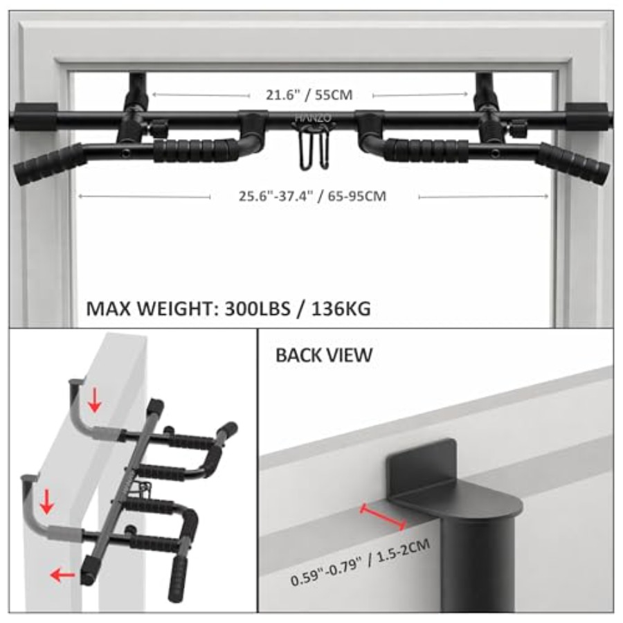 Doorway Pull Up Bar Set with S - Home Gym Set recension och pris