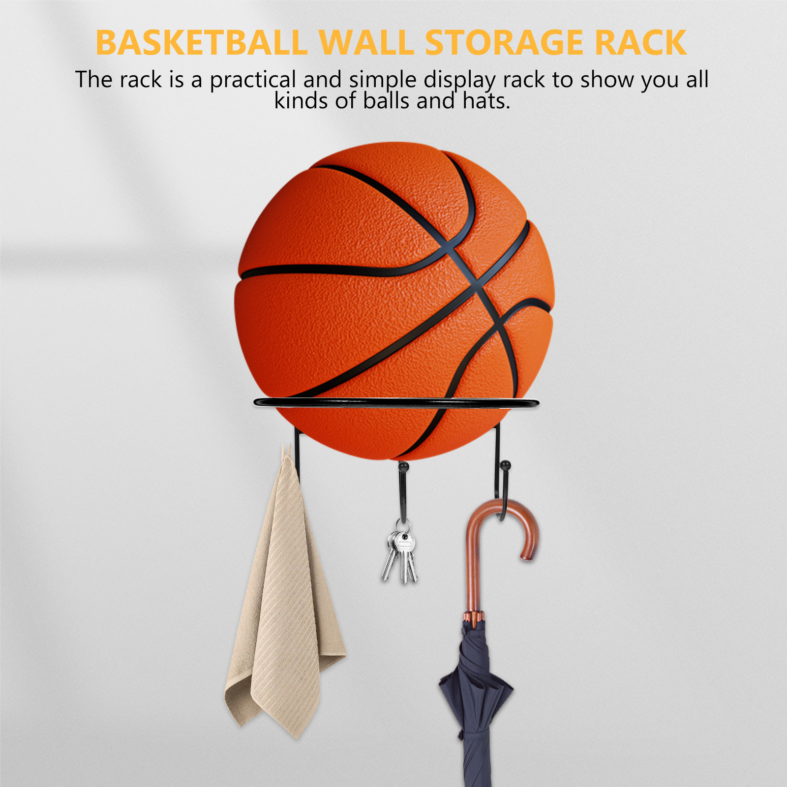2Pcs Wall Mounted Basketball D - Home Gym Organization recension och pris
