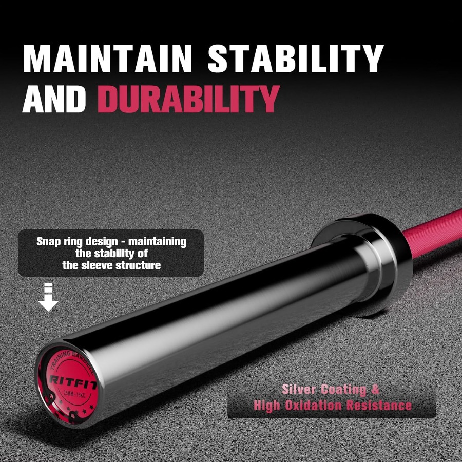 6.6FT Barbell for Strength and - Barbell Curl Bar recension och pris