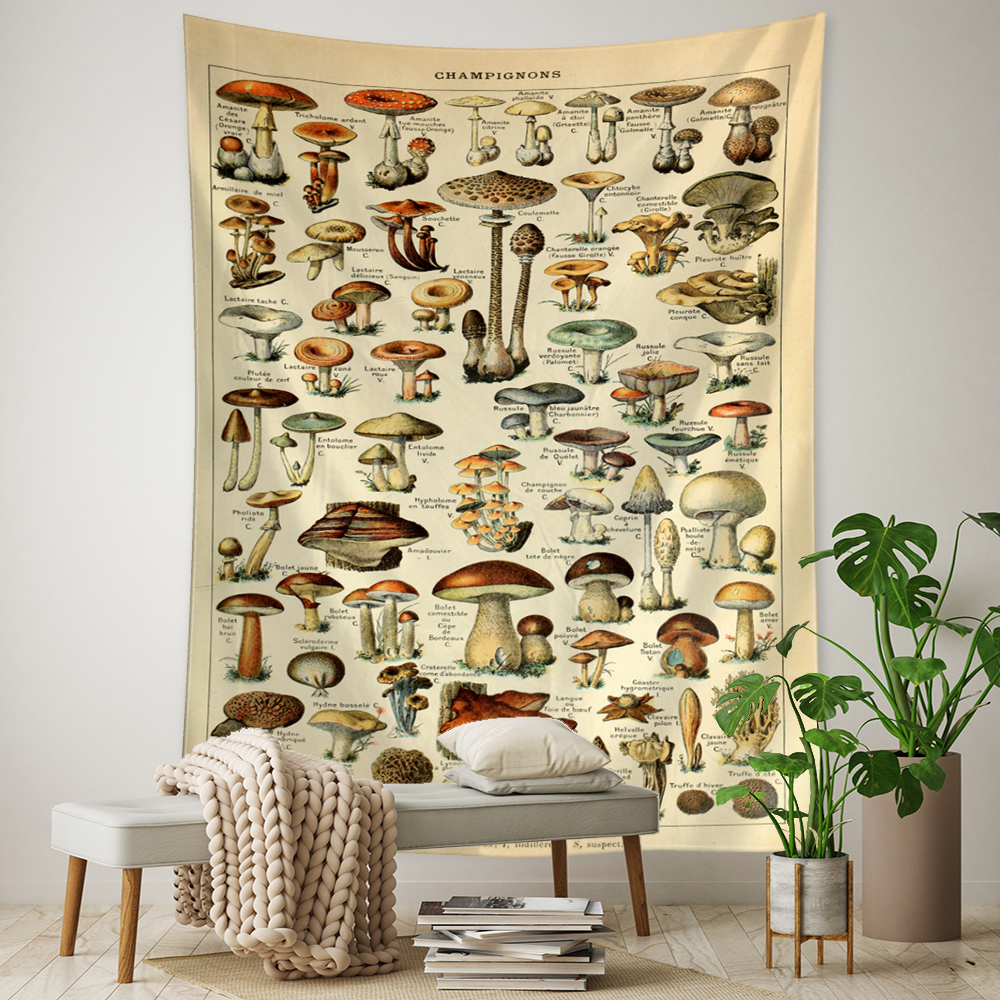 Botanical Cactus Tapestry Wall - Home Gym Decor recension och pris