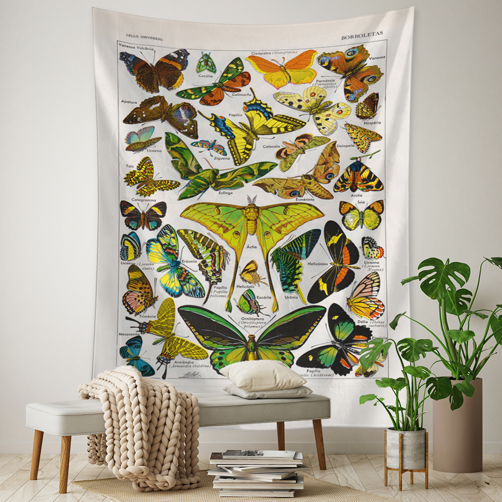Botanical Cactus Tapestry Wall - Home Gym Decor recension och pris