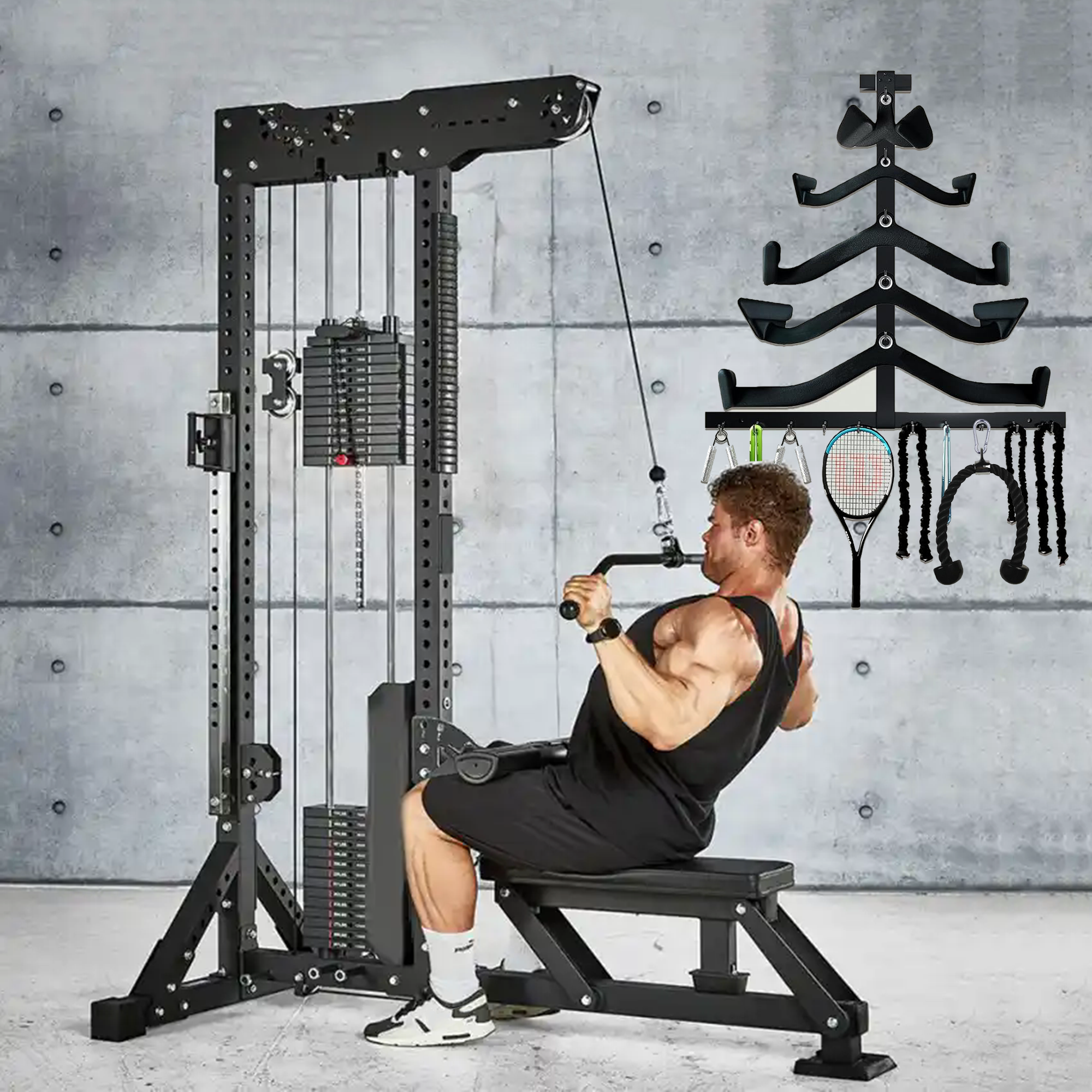 Lat Pull Down Bar Gym Accessor - Home Gym Ideas recension och pris