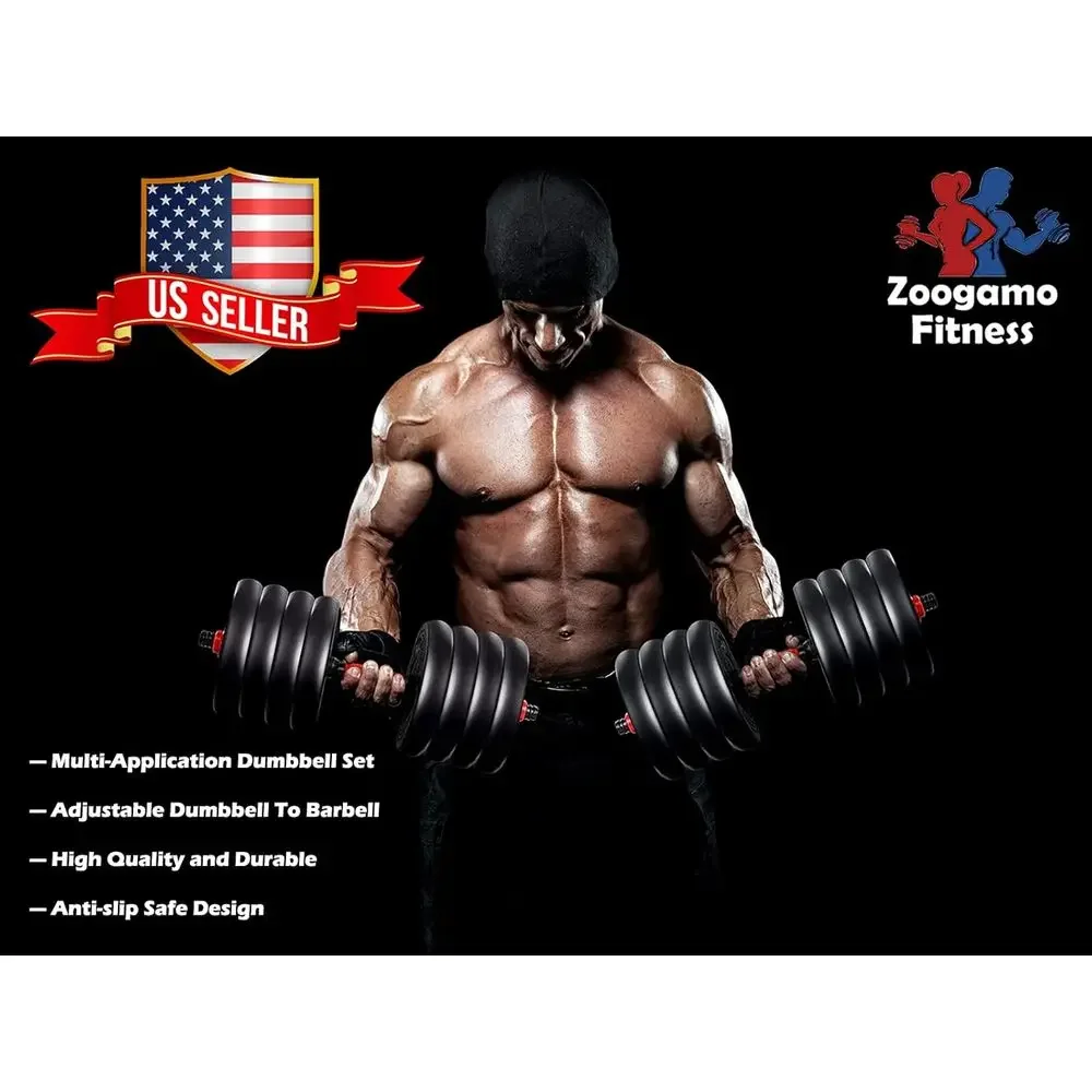 88-110 Lbs Adjustable Dumbbell - Home Gym Dumbbell Set recension och pris