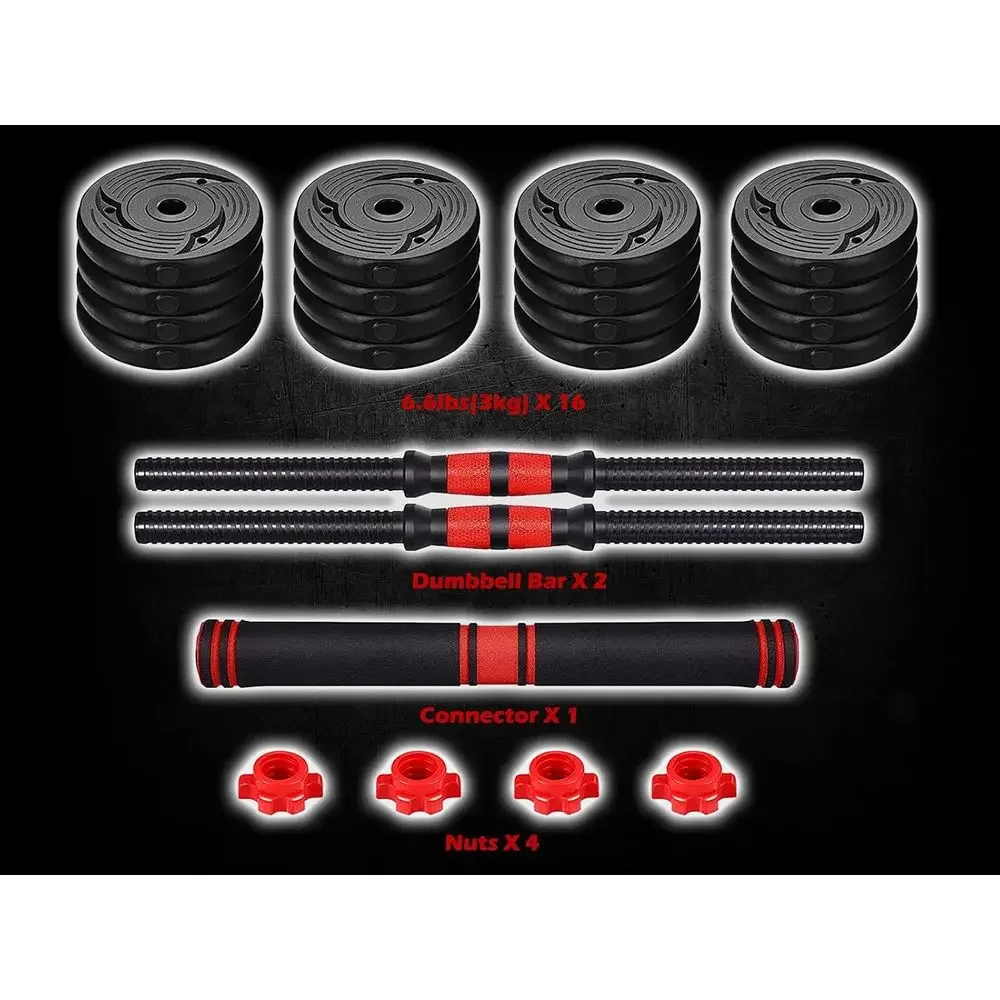 88-110 Lbs Adjustable Dumbbell - Home Gym Dumbbell Set recension och pris
