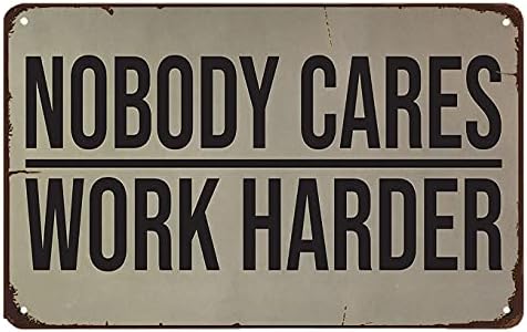 Nobody Cares Work Harder Wall  - Home Gym Design Ideas recension och pris